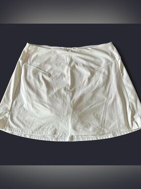 Old Navy White Extra High-Waisted PowerSoft Skort for Women with built-in shorts